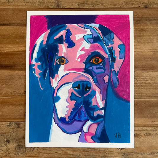 Great Dane - ORIGINAL 11x14” - Vichy's Art