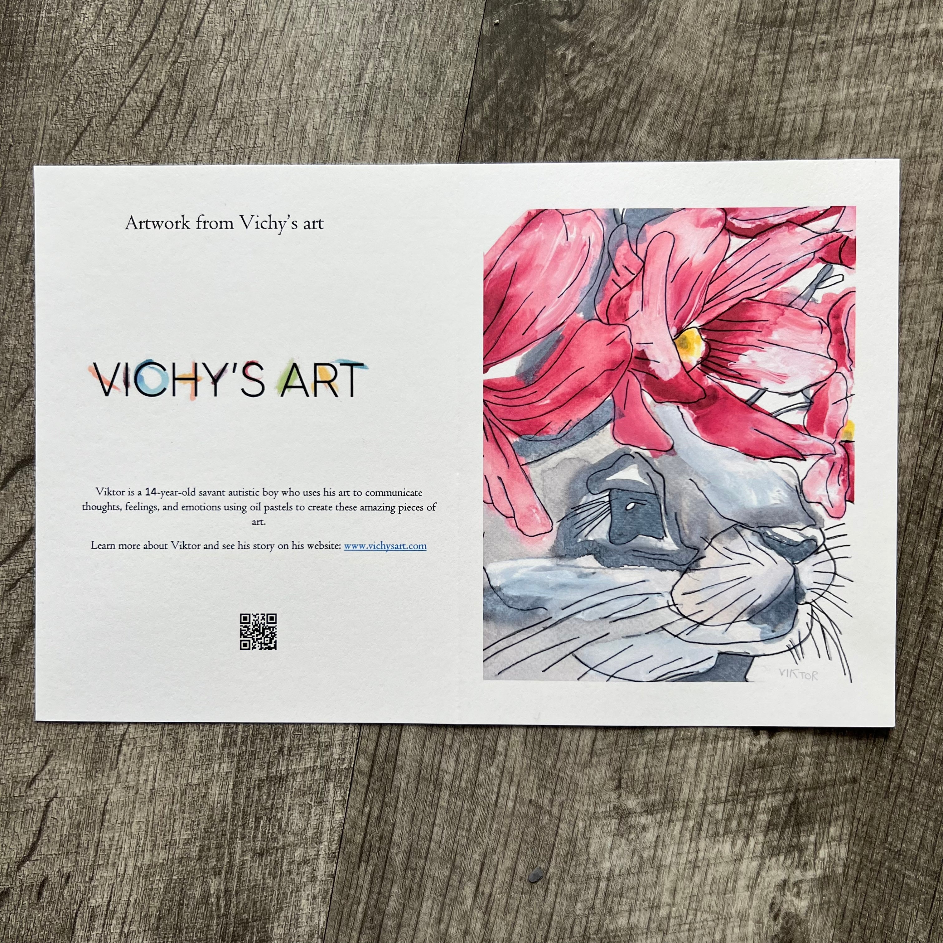 Bunny with Flowers - Greeting cards