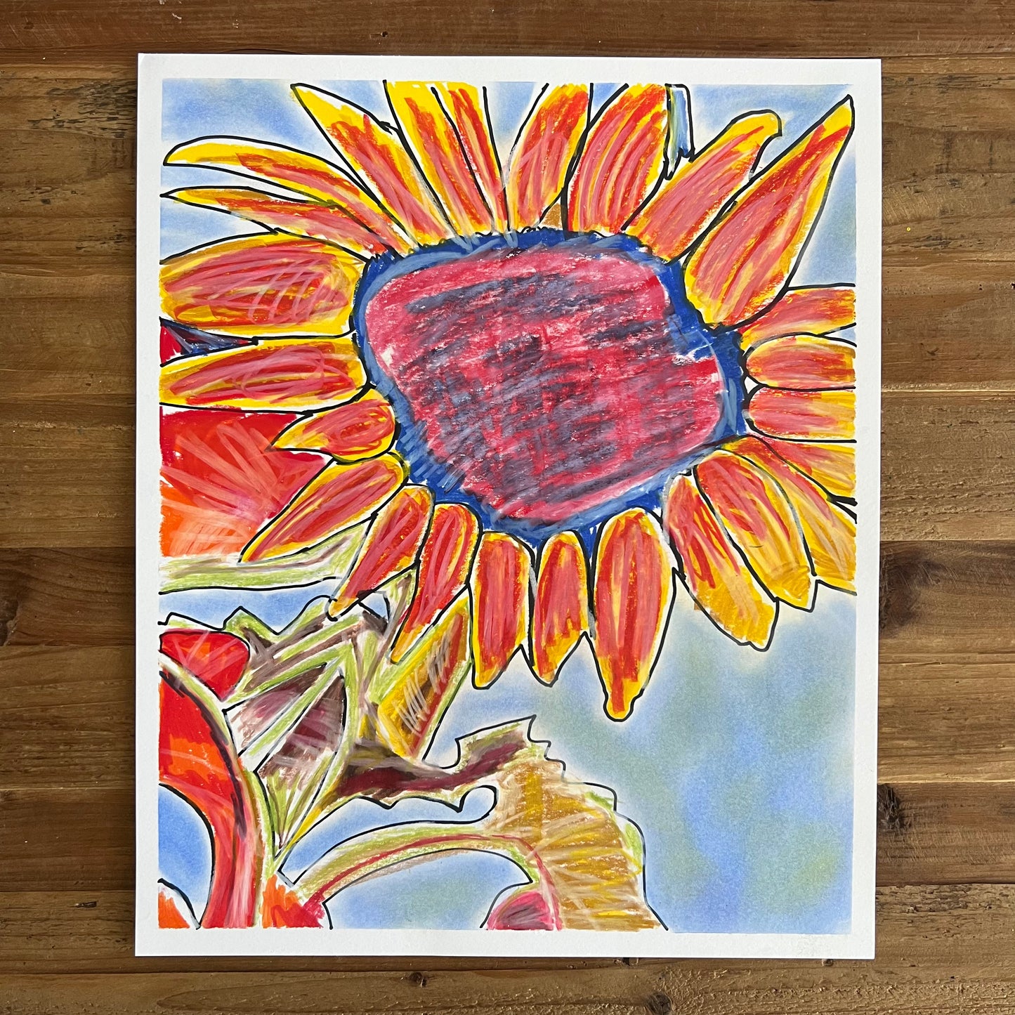 Sunflower  - ORIGINAL 14x17”
