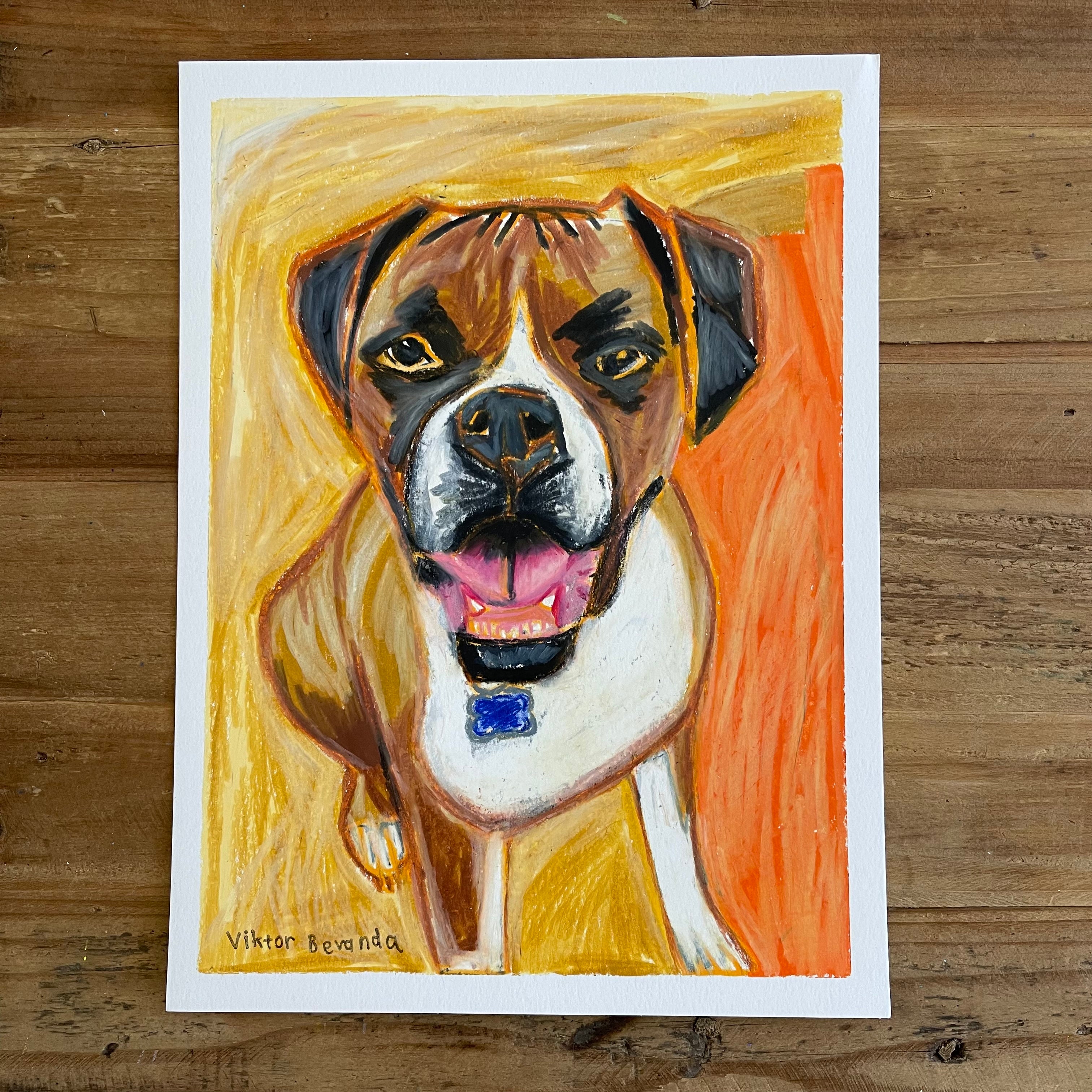 Boxer - ORIGINAL 9x12"