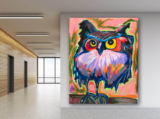 Colorful Owl - fine prints of original artwork