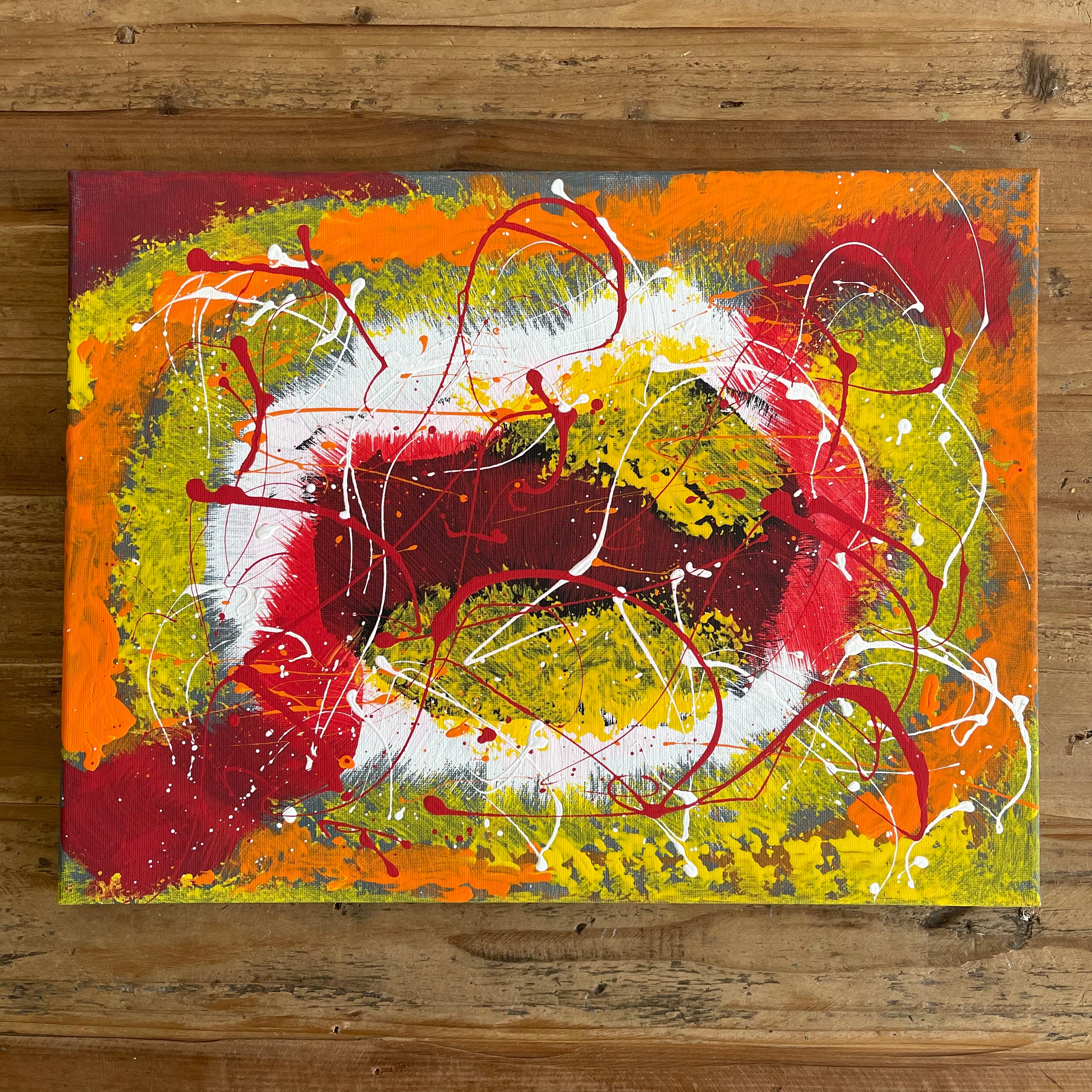 The Ball - ORIGINAL  acrylic on canvas 11x14" - Vichy's Art