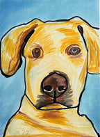 Cute Lab - ORIGINAL 9x12"