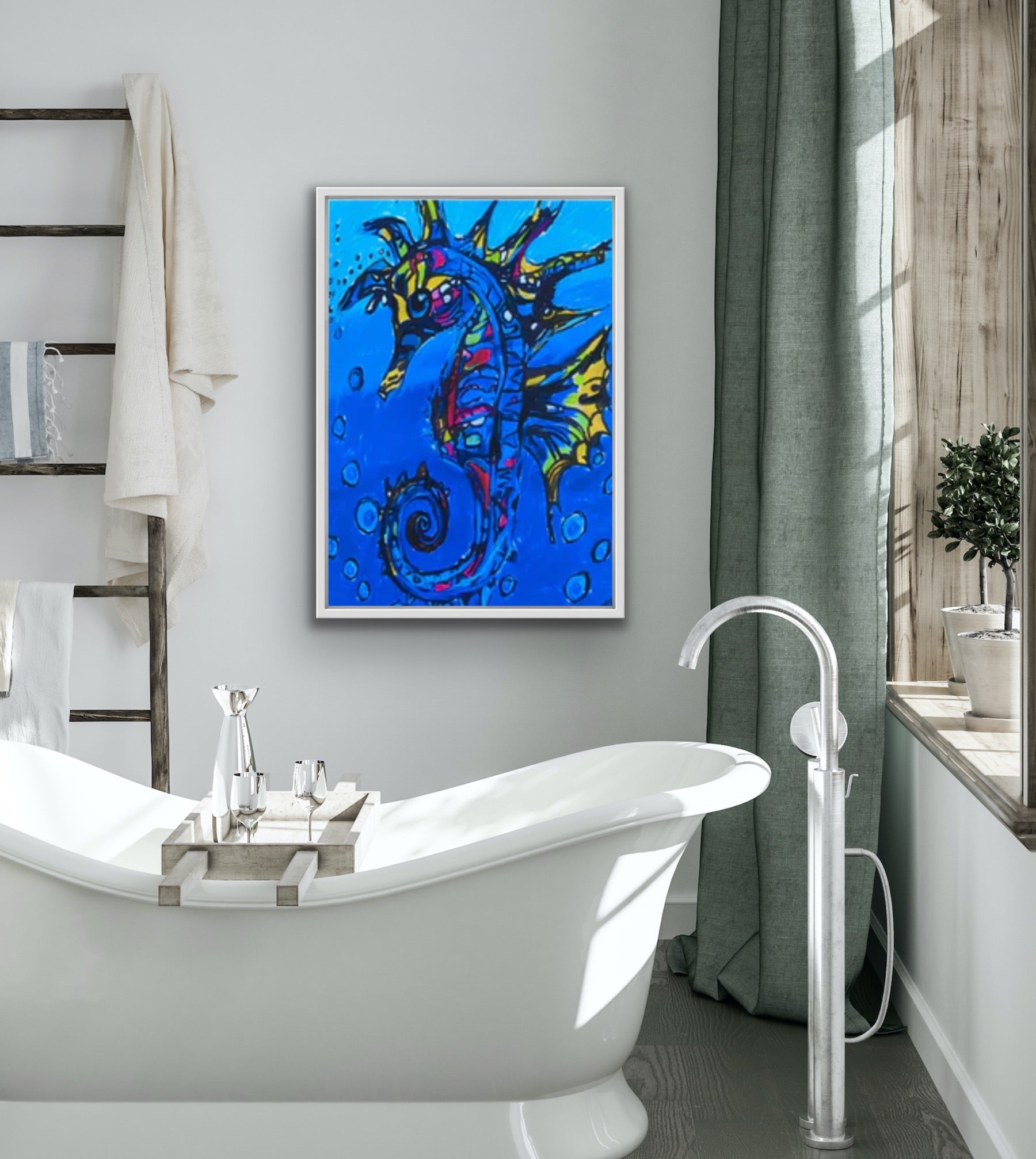 Seahorse  - fine prints of original artwork - Vichy's Art