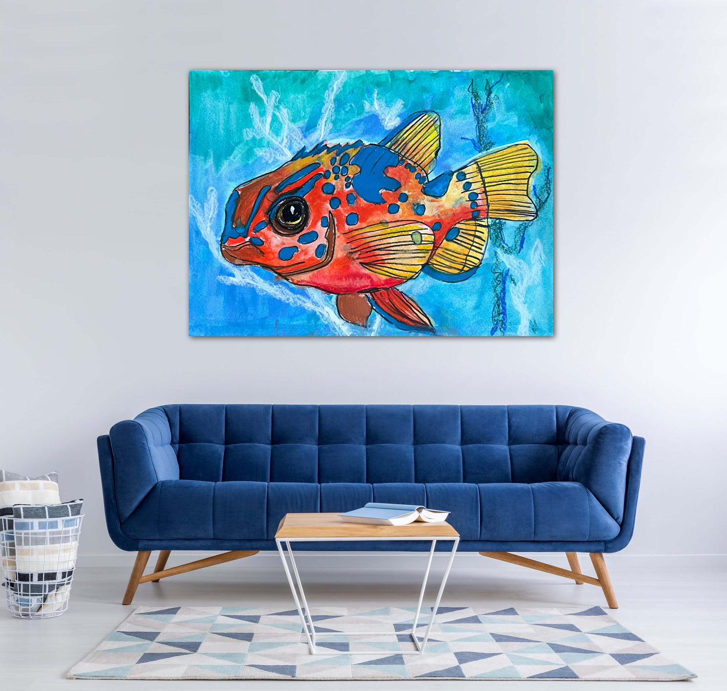 Red Fish - Print, Poster or Stretched Canvas Print in more sizes
