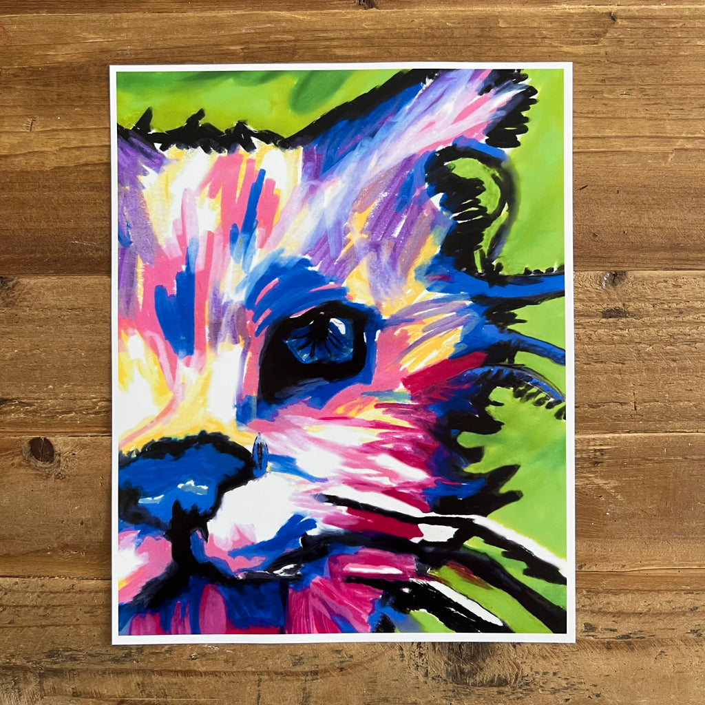 My first Cat  - fine prints of original artwork - Vichy's Art