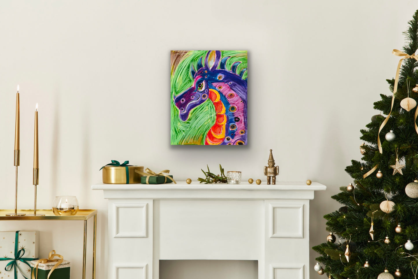 Dragon - Stretched Canvas Print in more sizes