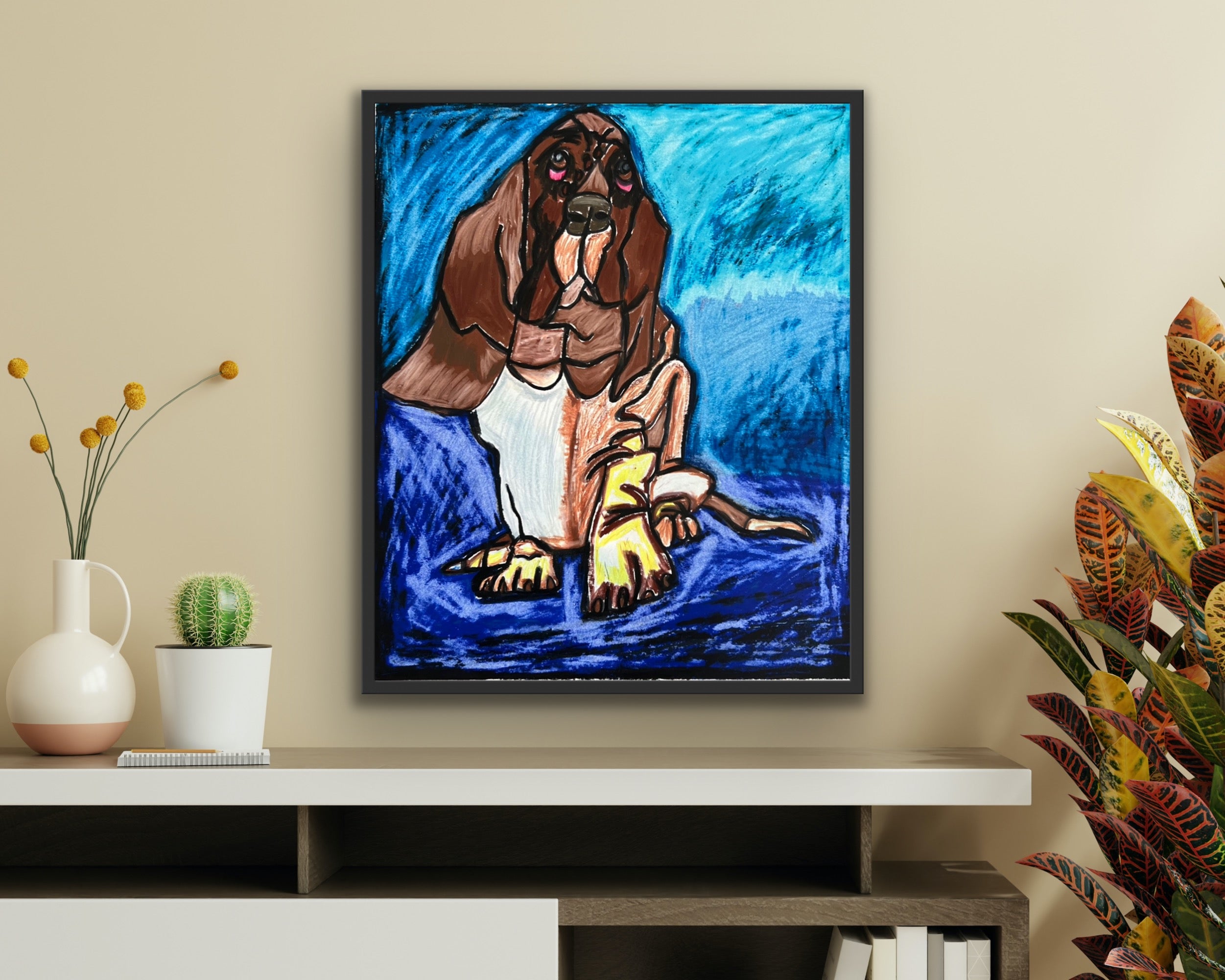 Basset Hound - ORIGINAL 14x17"