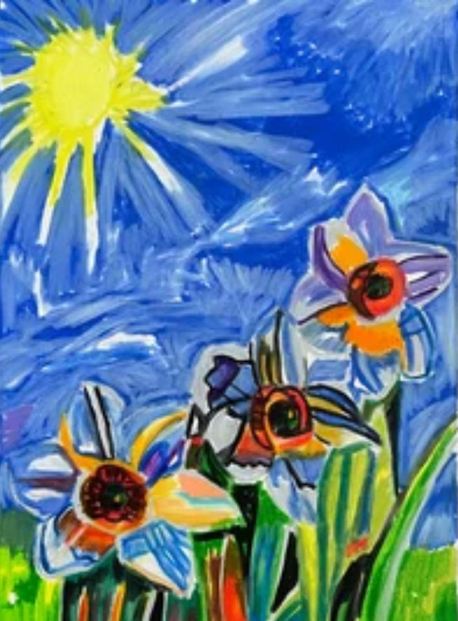 Sunny Day - Printable Painting, Digital Download