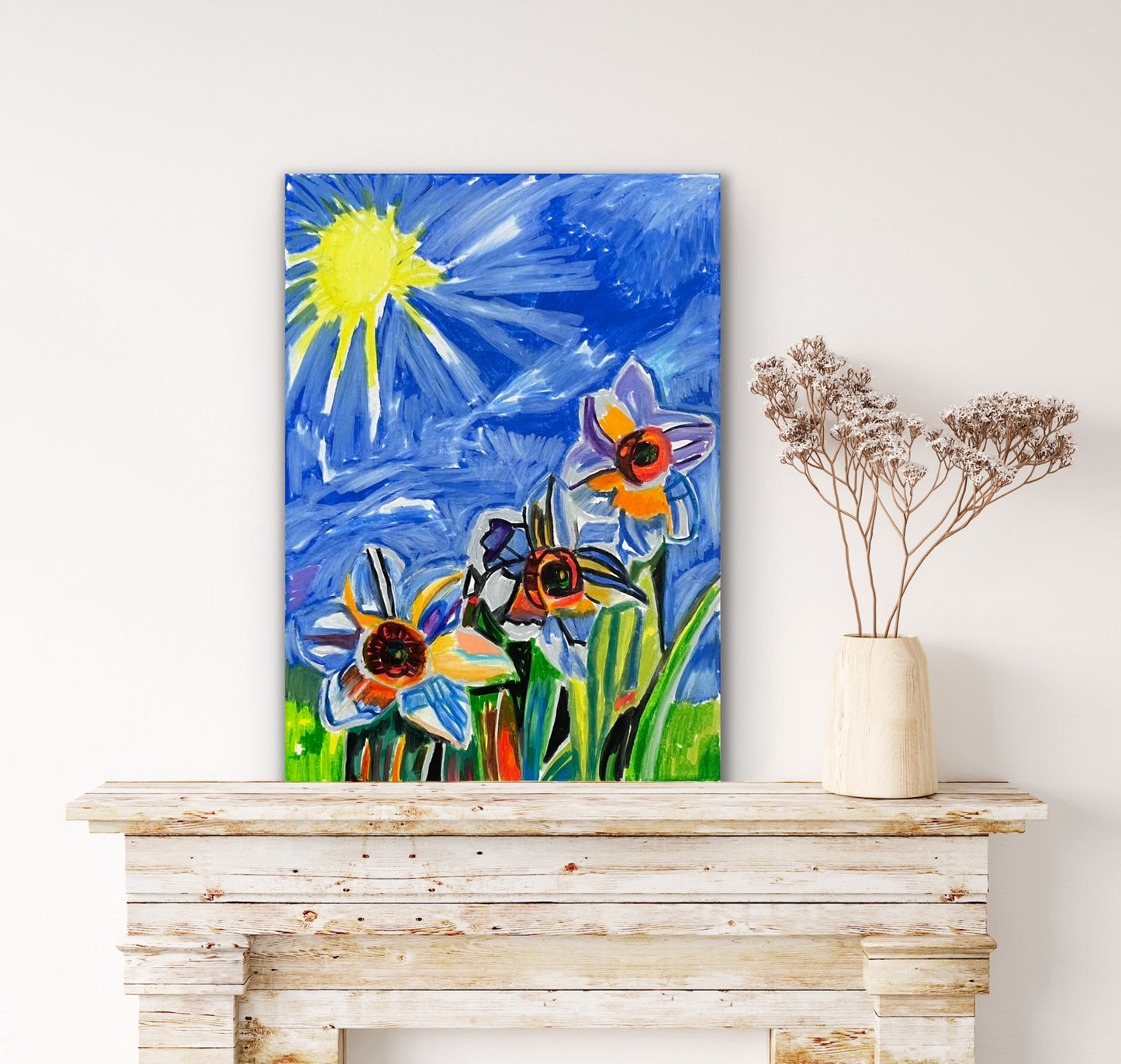 Sunny Day - Stretched Canvas Print in more sizes