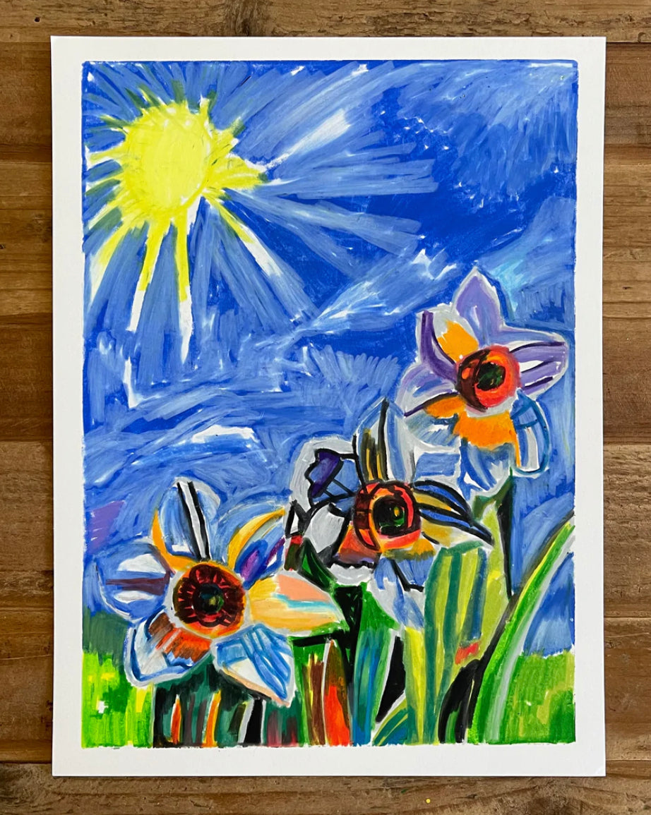 Sunny Day - Printable Painting, Digital Download