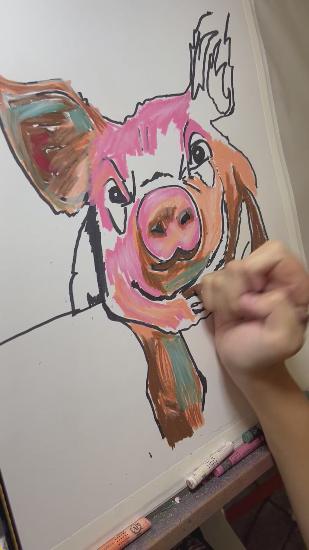 Silly COW - ORIGINAL  14x17”